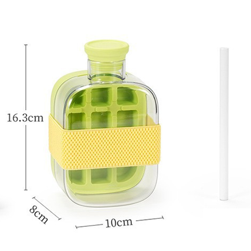 2-in-1 Ice Cube Maker Water Bottle