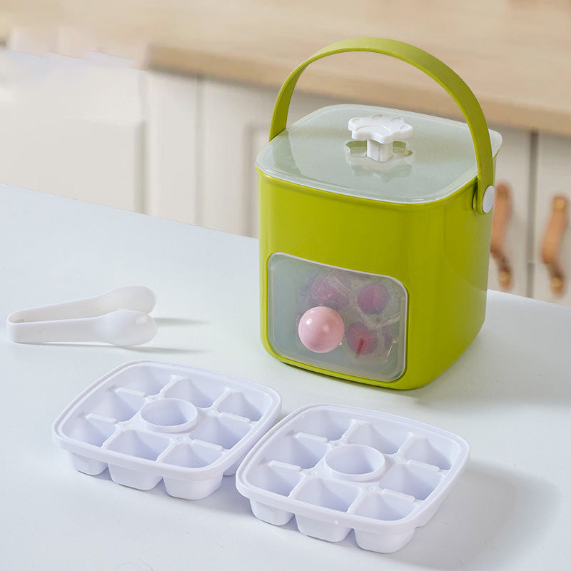 Tragbarer Eisbehälter in Pressform