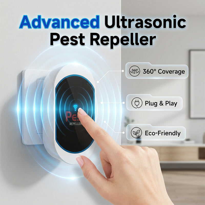 🐭 Leiser & sicherer Ultraschall-Schädlingsbekämpfer für Zuhause – Geräuschlos, effektiv & steckerfertig – Ideal gegen Mücken, Mäuse & Insekten 🏠