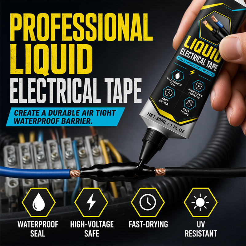 ⚡🔥2 kaufen 1 gratis💧 Wasserfestes Isolierband – flüssig, flexibel, schützt – Reparaturen an Kabeln & Elektronik! 🔧