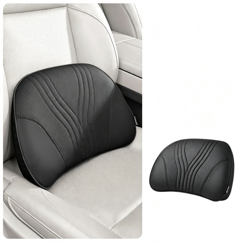 🚗💺 Lordosen- & Nackenstütze – ergonomisch, atmungsaktiv, verstellbar – Rückenschmerzen adé! 🌿