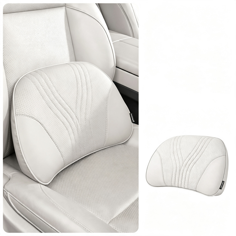 🚗💺 Lordosen- & Nackenstütze – ergonomisch, atmungsaktiv, verstellbar – Rückenschmerzen adé! 🌿