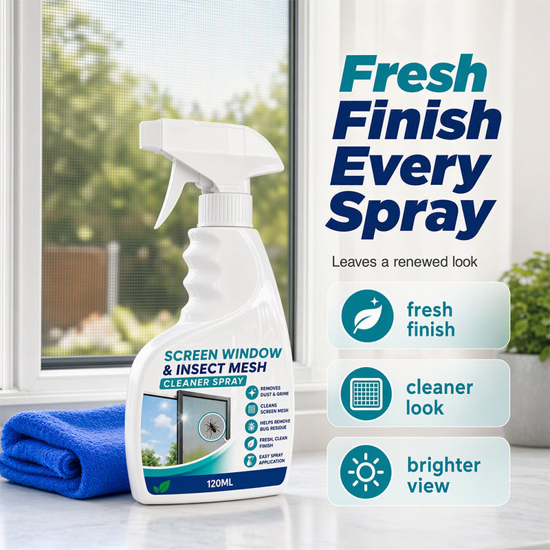 Reinigungsspray für Fenstergitter und -netze