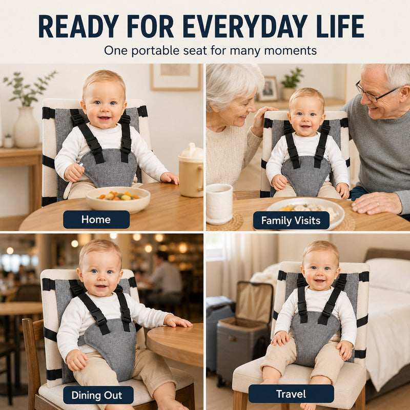 👶 Tragbarer Sicherheitsgurt für Babyhochstühle