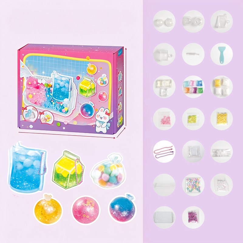 🎁DIY-Bausatz für ein „Fried Ice“-Squishy-Spielzeug mit Katzenkrallen-Motiv für Kinder