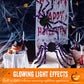 Behaarte Spinne mit großem Spinnennetz – Halloween-Dekoration für den Außenbereich