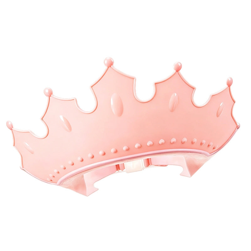 Verstellbare Baby-Duschhaube mit Krone – wasserdichte Badhaube für Kleinkinder