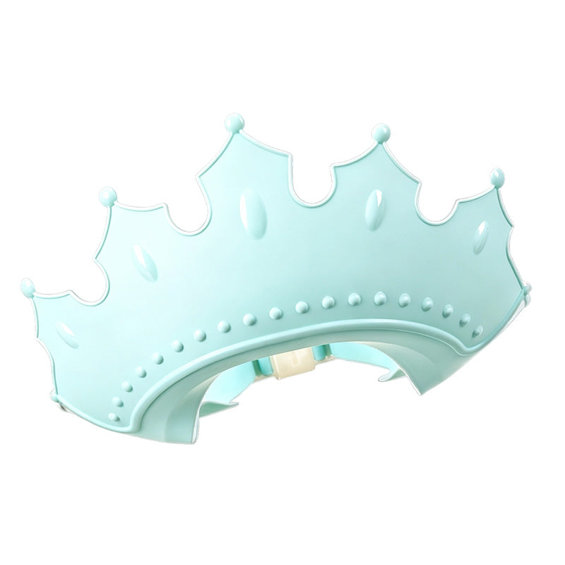 Verstellbare Baby-Duschhaube mit Krone – wasserdichte Badhaube für Kleinkinder