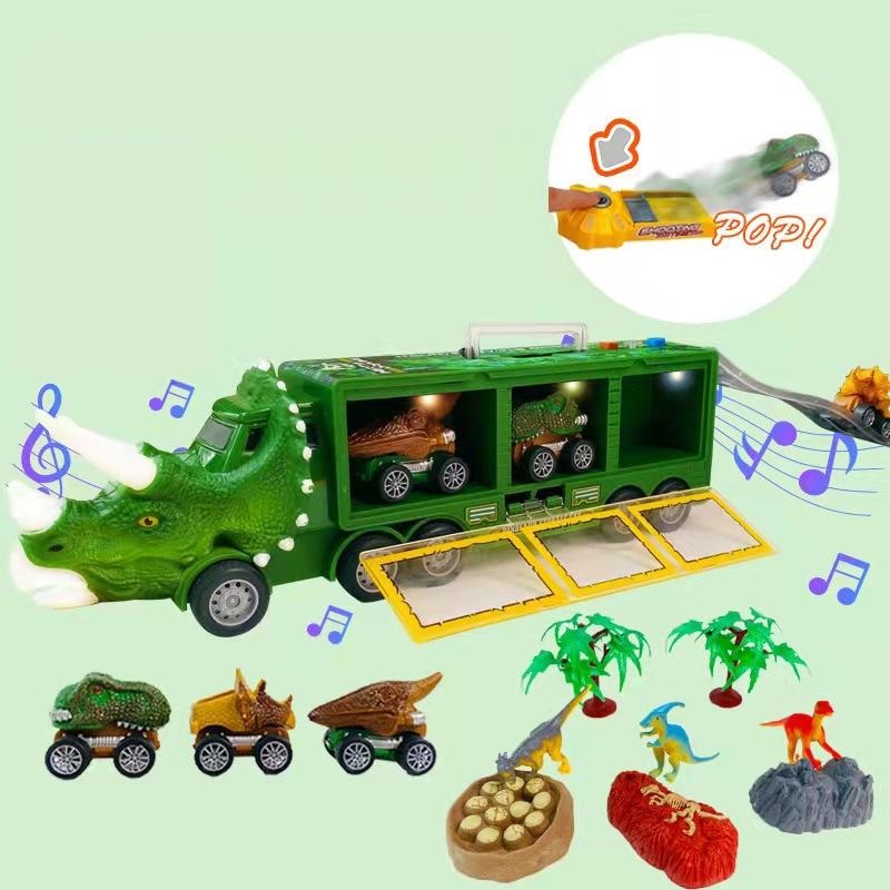 Interaktiver Dinosaurier-Transporter-Spielzeug-Lkw
