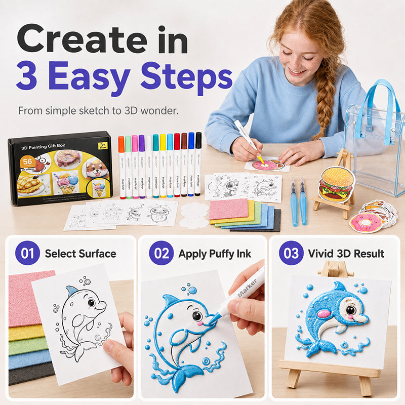 🎨 Aufschäumendes Schaum‑Mal‑Set für Kinder – Alles enthalten, sofort mit dem Basteln loslegen!
