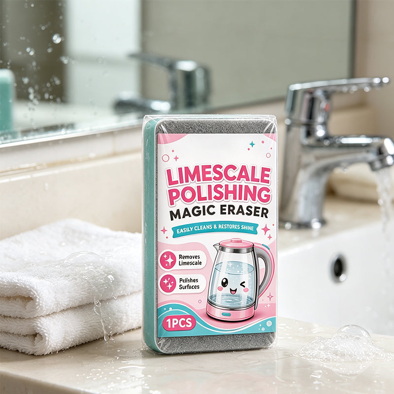 🧽JETZT 50 % RABATT! „Magic Eraser“-Schwamm zum Entfernen von Kalkablagerungen – chemiefreier Entkalkungsschwamm, kratzfreier Reinigungsschwamm mit hoher Dichte für Wasserkocher, Spülbecken und hartnäckige Kalkflecken