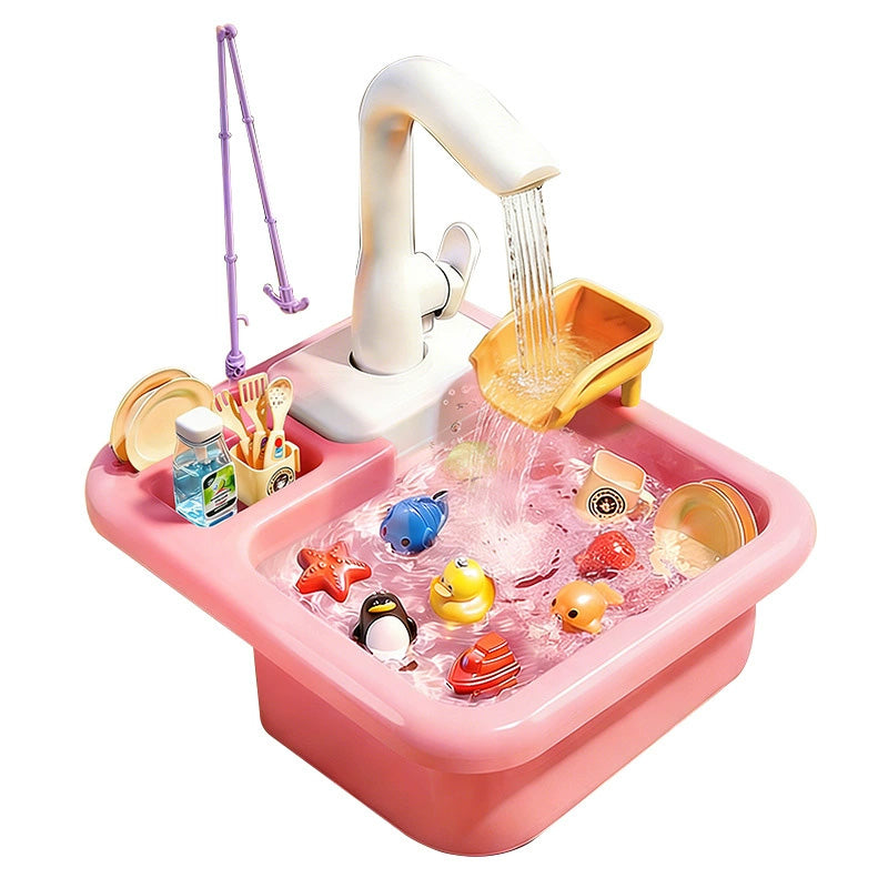 Kids Play Sink Toy with Running Water