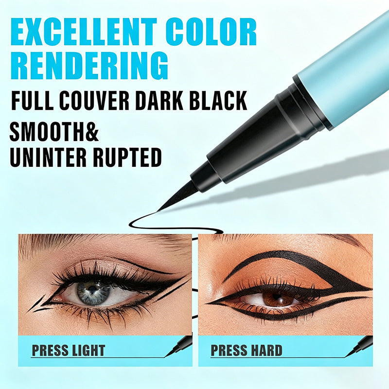 👁️✨ Flüssig-Eyeliner mit ultrafeiner Präzisionsspitze – Für scharfe Linien & intensives Schwarz | Premium Qualität