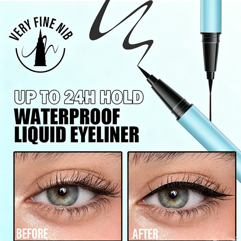 👁️✨ Flüssig-Eyeliner mit ultrafeiner Präzisionsspitze – Für scharfe Linien & intensives Schwarz | Premium Qualität