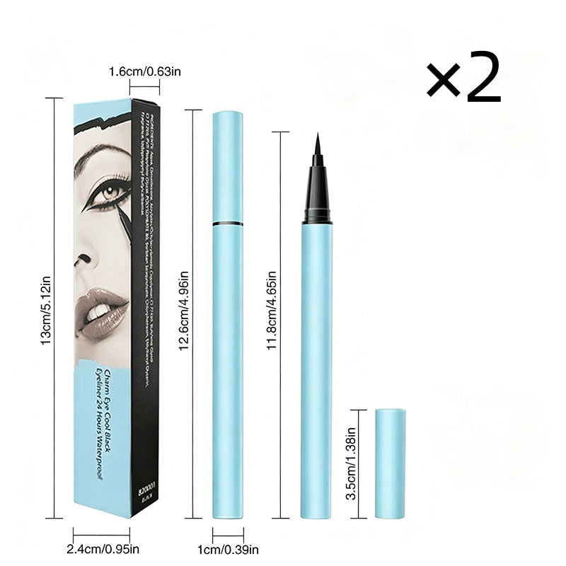 👁️✨ Flüssig-Eyeliner mit ultrafeiner Präzisionsspitze – Für scharfe Linien & intensives Schwarz | Premium Qualität