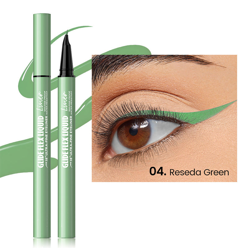 👁️✨ Flüssig-Eyeliner mit ultrafeiner Präzisionsspitze – Für scharfe Linien & intensives Schwarz | Premium Qualität