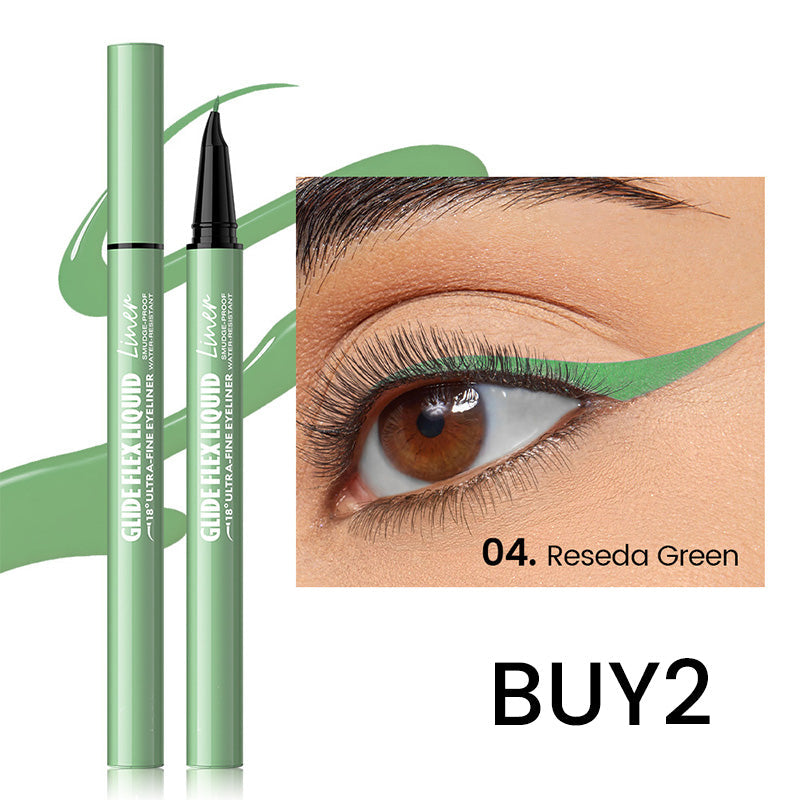 👁️✨ Flüssig-Eyeliner mit ultrafeiner Präzisionsspitze – Für scharfe Linien & intensives Schwarz | Premium Qualität