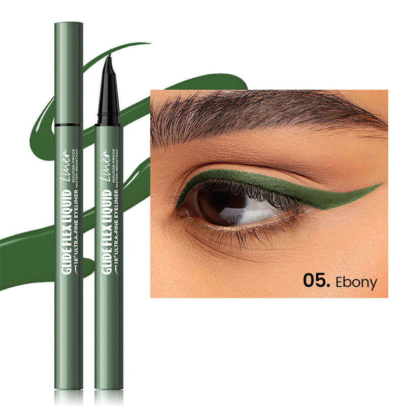 👁️✨ Flüssig-Eyeliner mit ultrafeiner Präzisionsspitze – Für scharfe Linien & intensives Schwarz | Premium Qualität