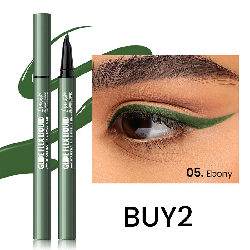 👁️✨ Flüssig-Eyeliner mit ultrafeiner Präzisionsspitze – Für scharfe Linien & intensives Schwarz | Premium Qualität