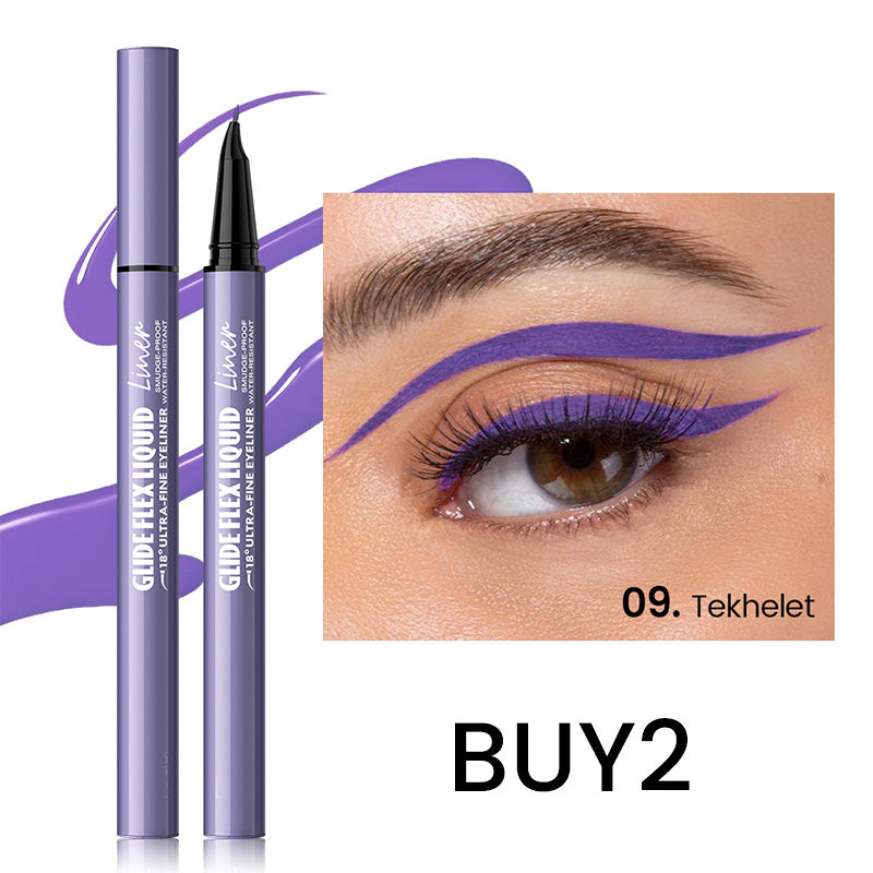 👁️✨ Flüssig-Eyeliner mit ultrafeiner Präzisionsspitze – Für scharfe Linien & intensives Schwarz | Premium Qualität