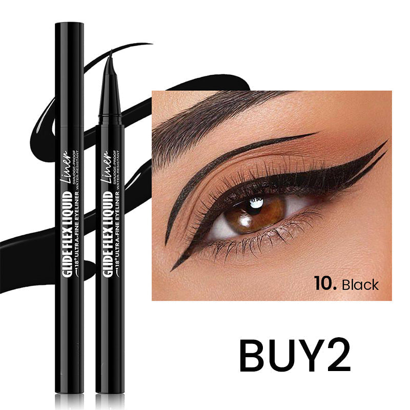 👁️✨ Flüssig-Eyeliner mit ultrafeiner Präzisionsspitze – Für scharfe Linien & intensives Schwarz | Premium Qualität