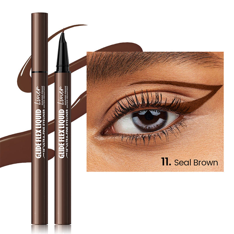 👁️✨ Flüssig-Eyeliner mit ultrafeiner Präzisionsspitze – Für scharfe Linien & intensives Schwarz | Premium Qualität