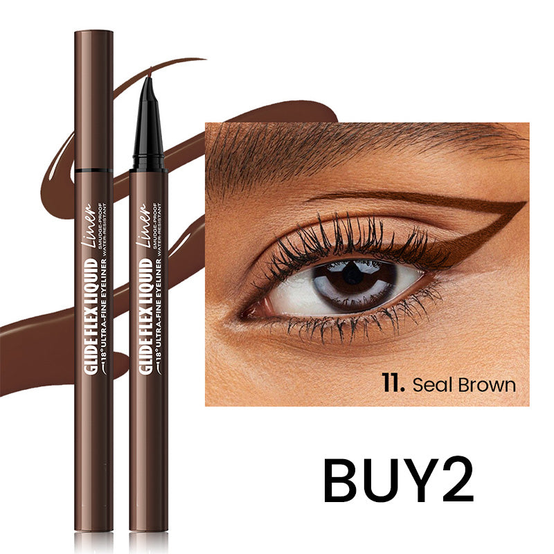 👁️✨ Flüssig-Eyeliner mit ultrafeiner Präzisionsspitze – Für scharfe Linien & intensives Schwarz | Premium Qualität