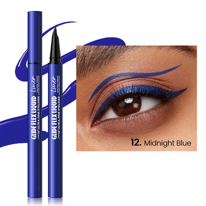 👁️✨ Flüssig-Eyeliner mit ultrafeiner Präzisionsspitze – Für scharfe Linien & intensives Schwarz | Premium Qualität