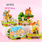 10 Stück 3D-Haus-Puzzles für Kinder