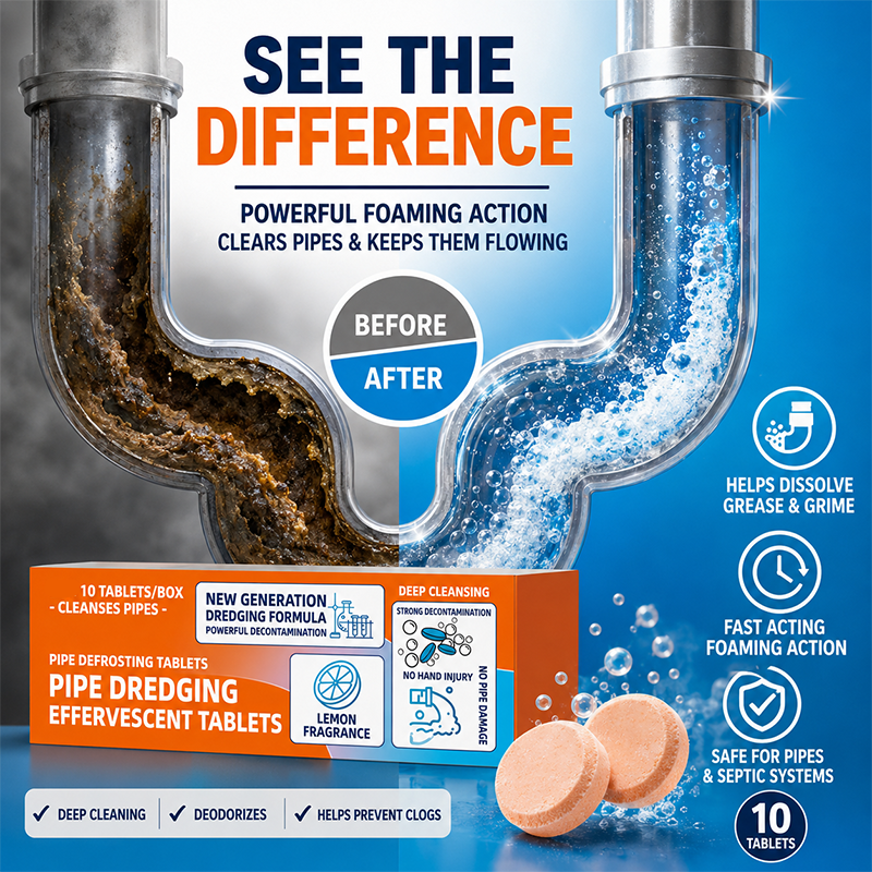 🚰 50 % sparen! 🔥 Abflussreiniger-Pulver – Schnell wirksam & löst Verstopfungen ✨