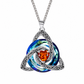 💜50% RABATT✨Keltische Knoten-Halskette mit Monatsstein und Herzanhänger, elegantes Geschenk für Frauen💫