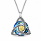 💜50% RABATT✨Keltische Knoten-Halskette mit Monatsstein und Herzanhänger, elegantes Geschenk für Frauen💫