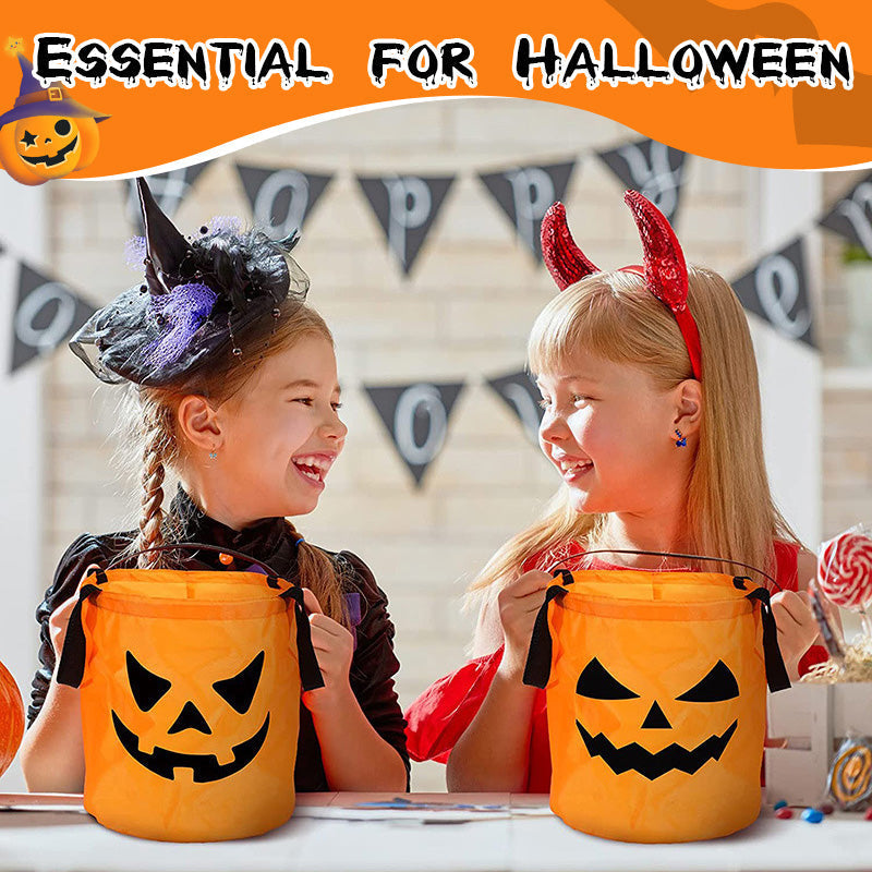 🔥🎁 2+1 GRATIS!!🥳🎃Halloween-Handtasche mit leuchtendem Kürbis-Süßigkeiten