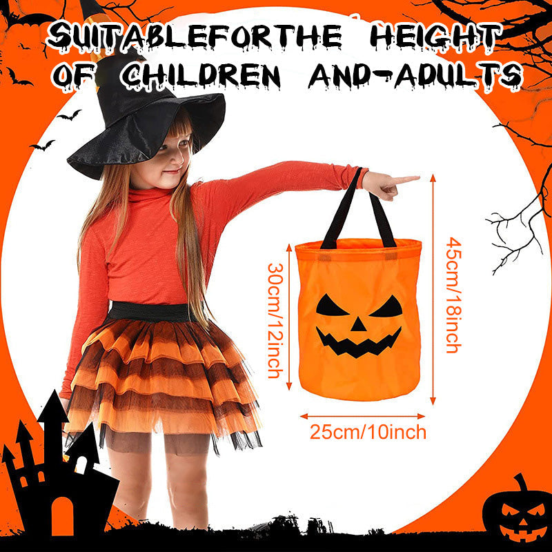 🔥🎁 2+1 GRATIS!!🥳🎃Halloween-Handtasche mit leuchtendem Kürbis-Süßigkeiten