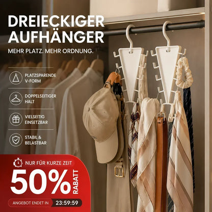 📦 50% RABATT! 🏠 Dreieckiger Kleiderschrank‑Organizer – Vielseitig, platzsparend & stabil ✨